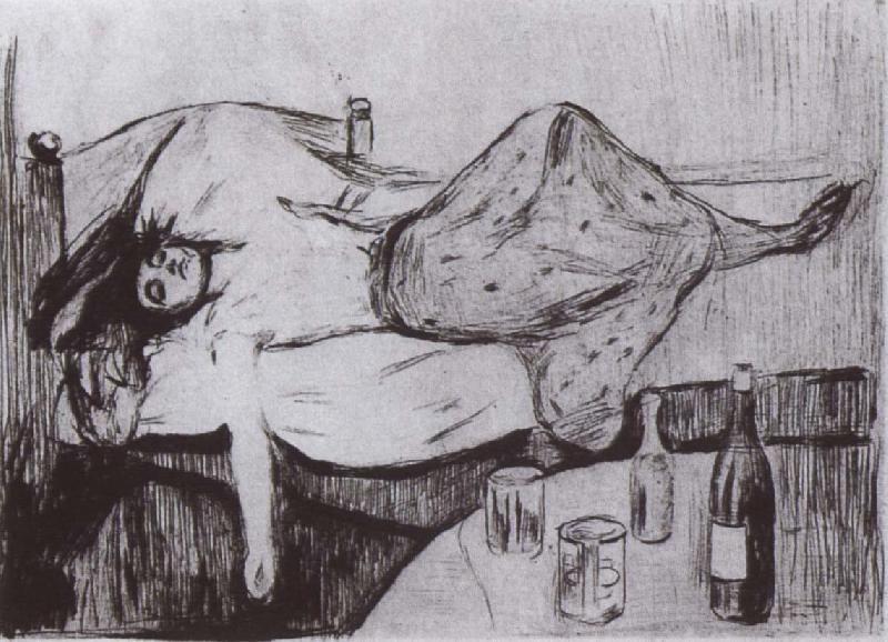Edvard Munch After the day oil painting image